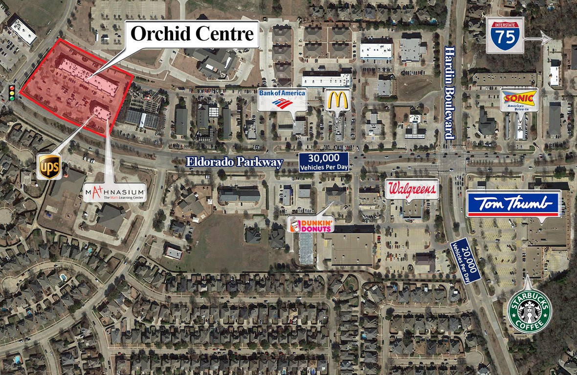Aerial image of Orchid Centre