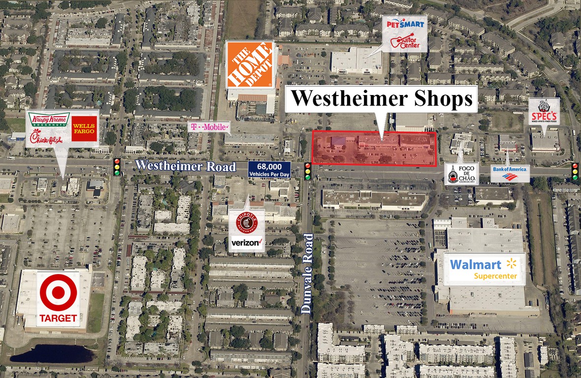 Aerial image of Westheimer Shops