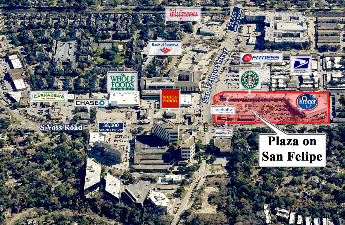 Aerial image of Plaza on San Felipe
