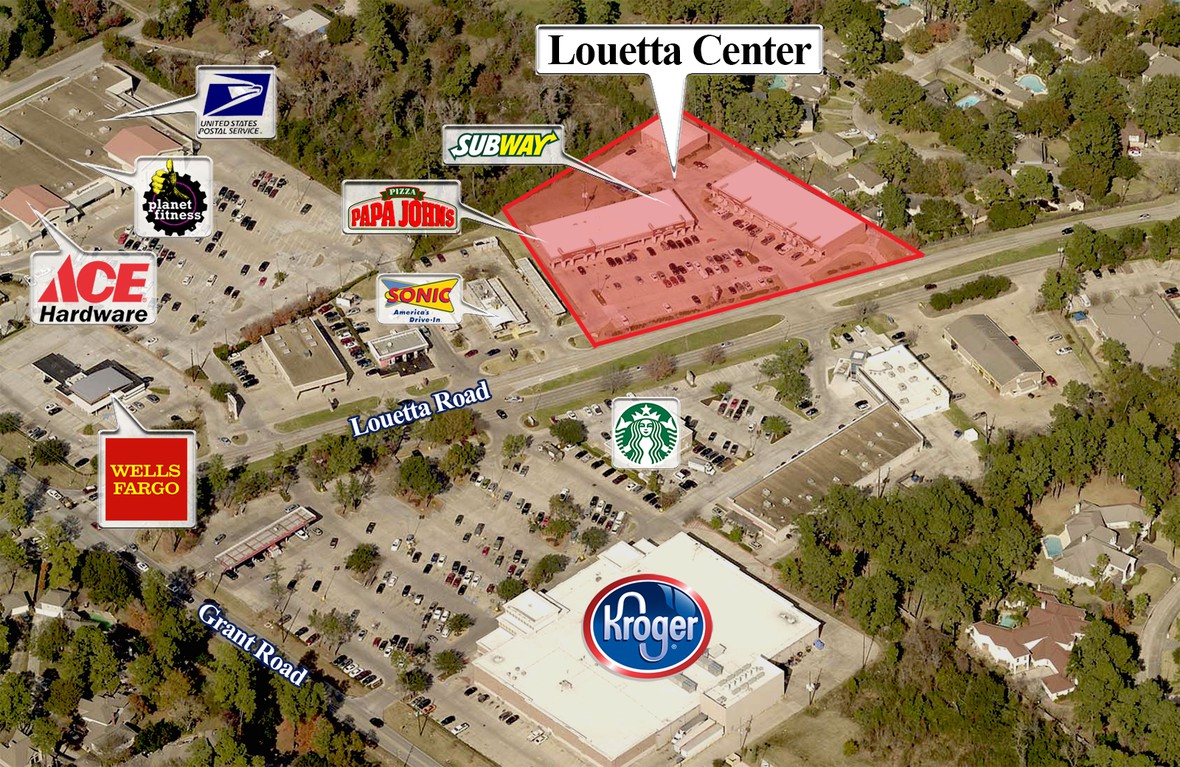 Aerial image of Louetta Center