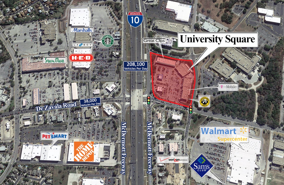 Aerial image of University Square
