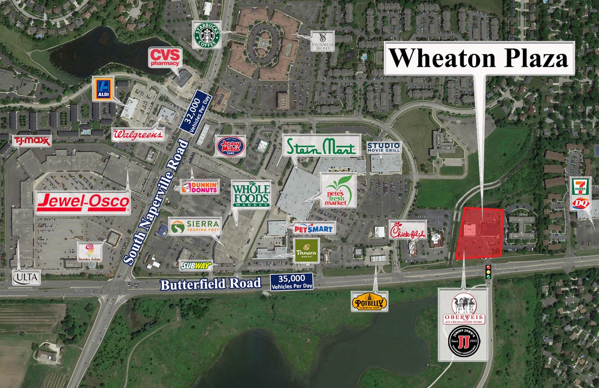Aerial image of Wheaton Plaza